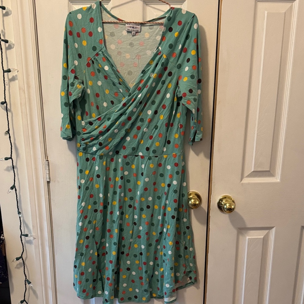 Colorful Polka Dot Mini Dress